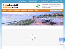 Tablet Screenshot of e-domizil.ch