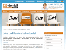 Tablet Screenshot of jobs.e-domizil.de