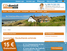 Tablet Screenshot of blog.e-domizil.de